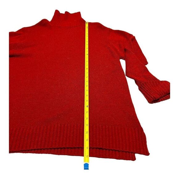 Carolina Colours Womens Red Long Sleeve Turtleneck Sweater 20W Plus Size Comfy - Picture 5 of 7